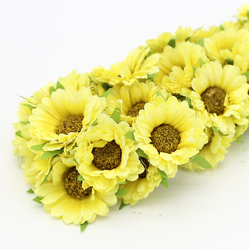 미니 조화꽃 노랑 5cm B-05-042